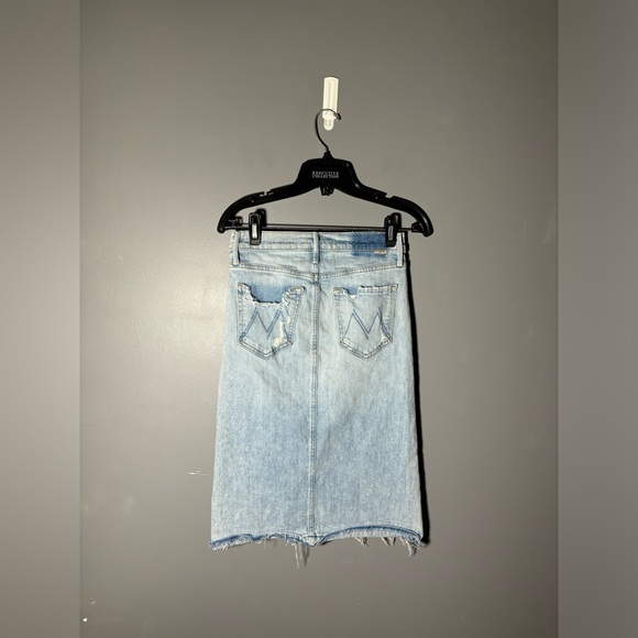 Mother The Vagabond Midi Undone Hem Skirt in Vacation Temptations Size 23 - Picture 3 of 6